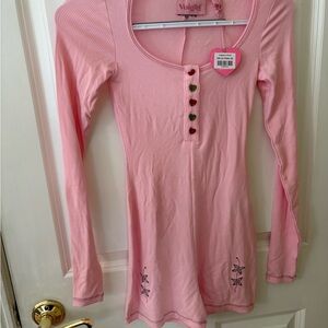 Voight Pink Long Sleeve Nightgown